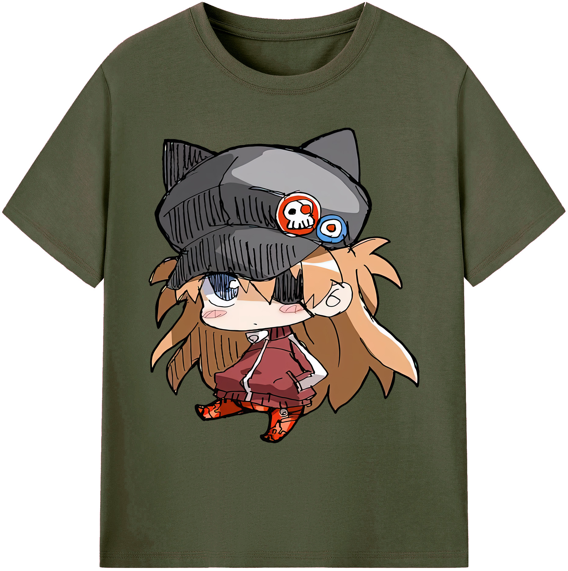 （画像用） EVA 新世紀エヴァンゲリオン 綿100％ メンズ半袖Tシャツ｜肌触りやわらか＆通気性